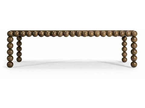 Charles Orb Contemporary Dining Table with Ball Feet