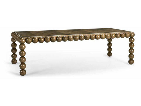 Charles Orb Contemporary Dining Table with Ball Feet