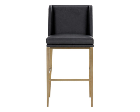Joplin Timeless Minimalist Parsons Bar Stool with Block Foot