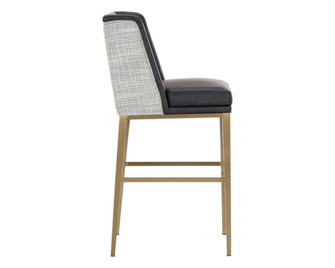 Joplin Timeless Minimalist Parsons Bar Stool with Block Foot