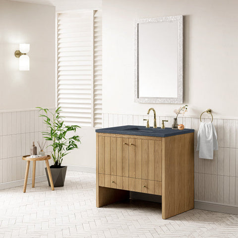 Contemporary Minimalist Vanity Base with Closed Storage