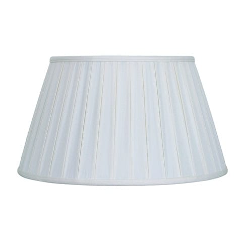 Junior Floor Lamp Shade English Pleat Anna Rayon Lamp Shade - Off White
