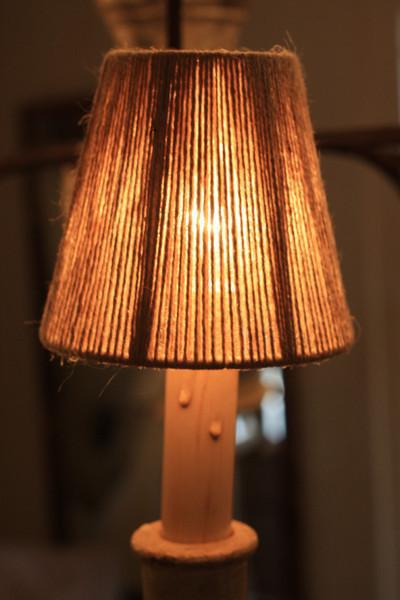 Jute String Chandelier Lamp Shade - Available in Three Sizes