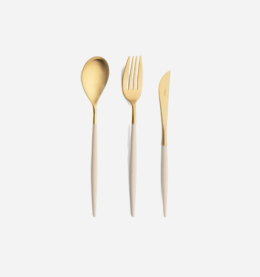 Mio Ivory Gold Dessert Set