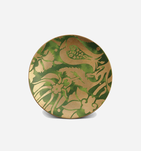 L'OBJET Decorated Art Deco Hand Gilded Plate Set - Set of 4