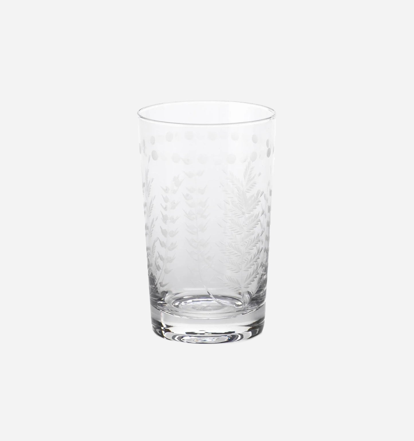 Spring Leaves Water Glass
