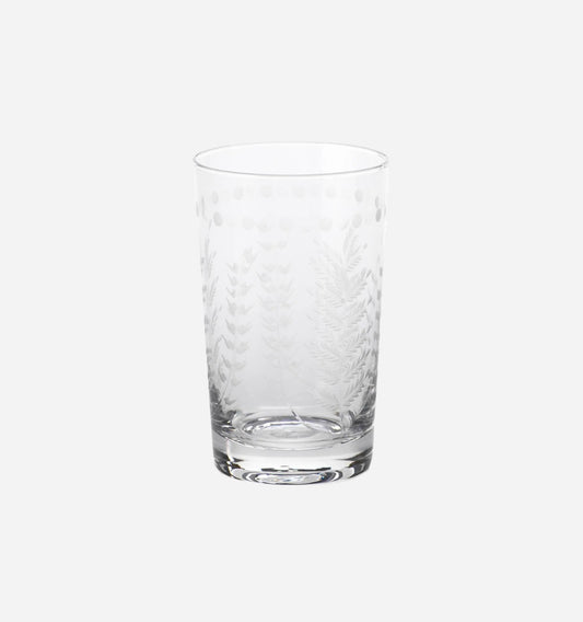 Spring Leaves Water Glass