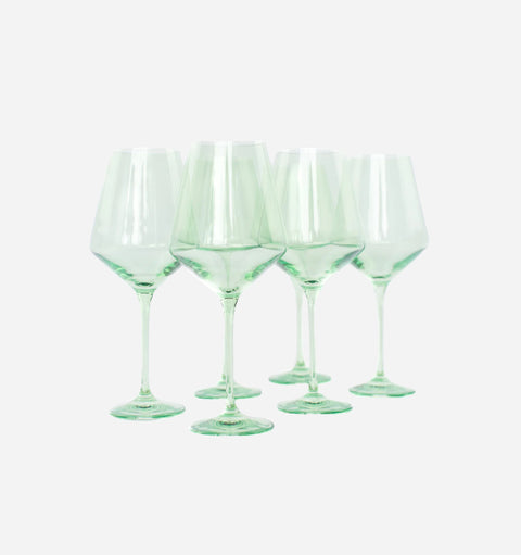 Colored Stemmed Wine Glass