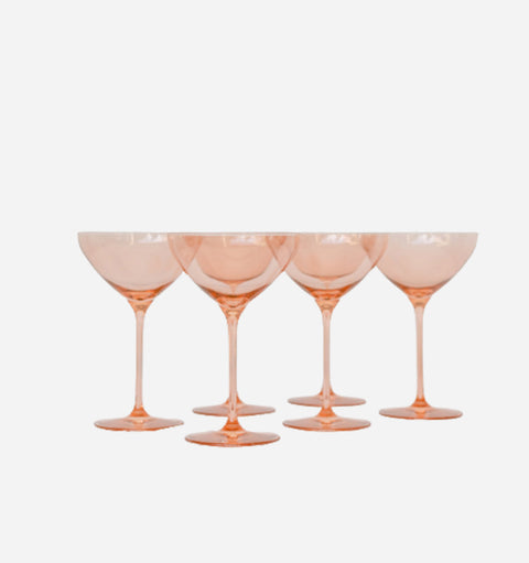 Estelle Colored Glass Gift Shiny Glass Glassware - Set of 6