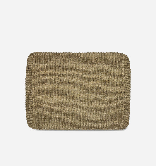 Oblong Interwoven Placemat in Linen