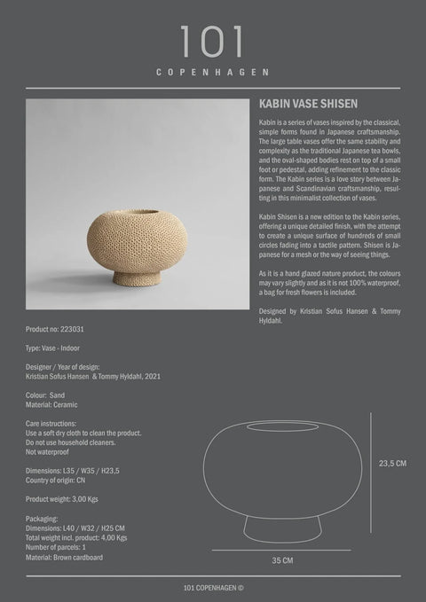Kabin Vase - Shisen