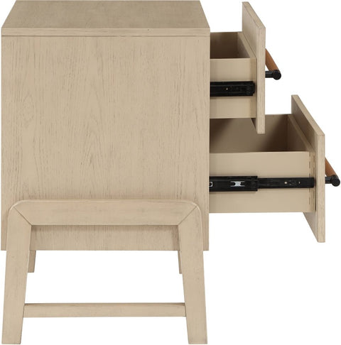 Meridian Furniture Inc. Kaya Timeless Minimalist Rectangle Nightstand - 25.5 W