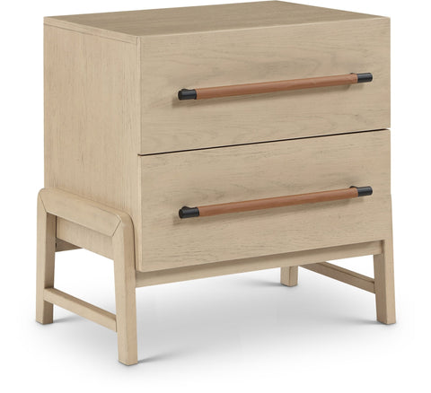 Meridian Furniture Inc. Kaya Timeless Minimalist Rectangle Nightstand - 25.5 W