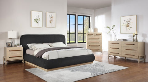 Meridian Furniture Inc. Kaya Timeless Minimalist Rectangle Nightstand - 25.5 W