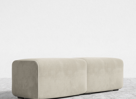 Kaye Timeless Minimalist Contemporary Modular Bench