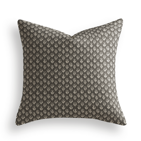 Kiawah Throw Pillow in Coal