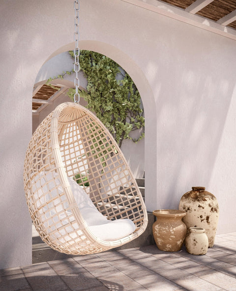 Kiawah Modern Coastal Hand Woven Swing Chair