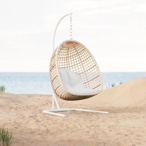 Kiawah Modern Coastal Hand Woven Swing Chair