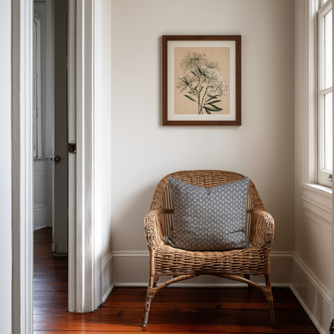 Kiawah Throw Pillow in Lake