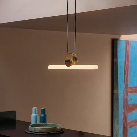Kilter Modern Ambient Pendant Light with Adjustable Height
