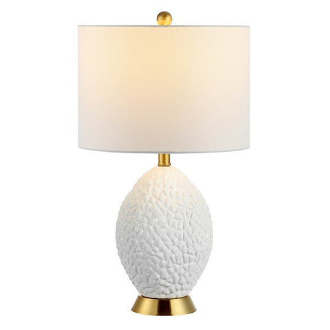Kimli Modern Embossed Drum Table Lamp