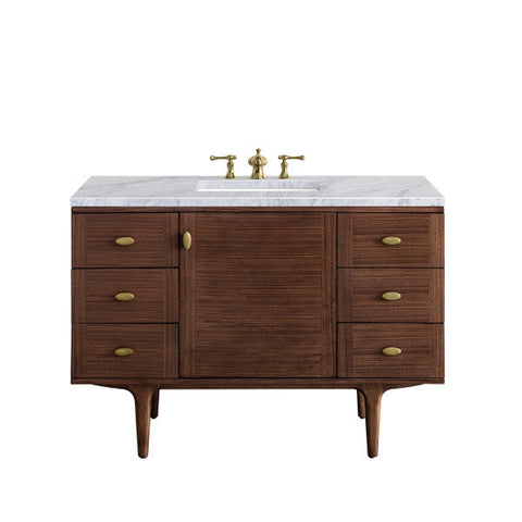 Amberly Mid Century Freestanding Bathroom Vanity with Closed Storage