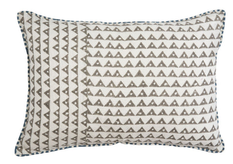 Filling Spaces Artful Traditionalist Bohemian Accent Pillow with Contrast Trim - 18 x 18 - 20 x 20 - 22 x 22 - 24 x 24 - 26X 26 - 14 x 20 - 14 x 40 - 18 x 40 - 16 x 50