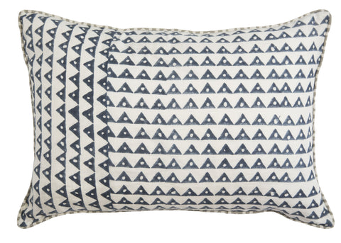 Filling Spaces Artful Traditionalist Bohemian Hand Block Print Accent Pillow - 18 x 18 - 20 x 20 - 22 x 22 - 24 x 24 - 26X 26 - 14 x 20 - 14 x 40 - 18 x 40 - 16 x 50