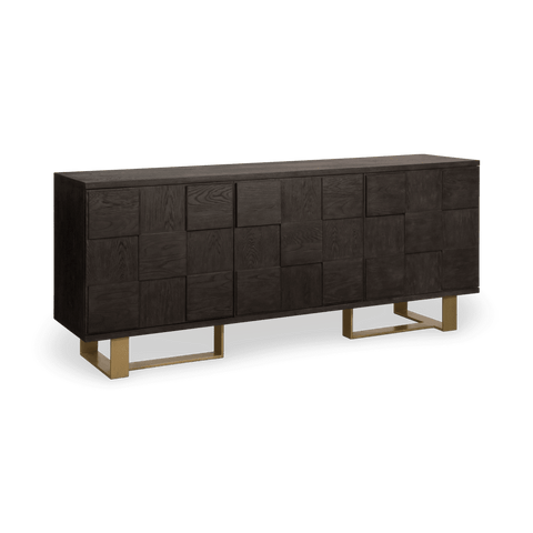 Lars Antique Acacia Sideboard for Modern Living Rooms Cabinet