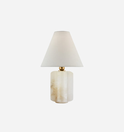 Iota Elegant Column Fluted Accent Table Lamp