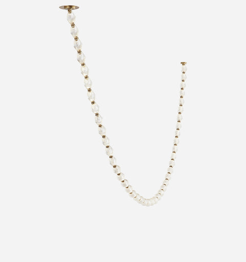 Collier Accent Chandelier with Beads Modern Ceiling Light