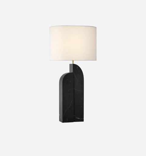 Savoye Table Lamp in Black Marble