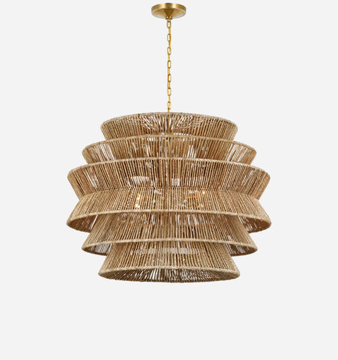 Antigua Bohemian Tiered Drum Chandelier Ceiling Light