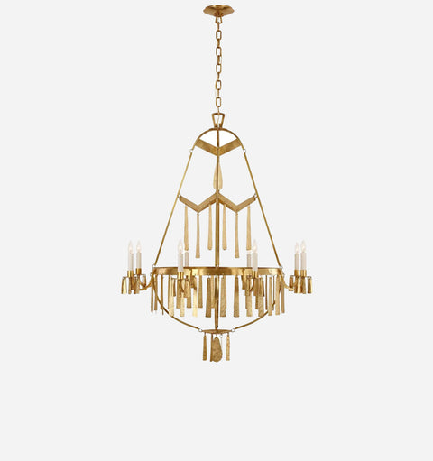 Natalie Art Deco Candelabra Chandelier Ceiling Light