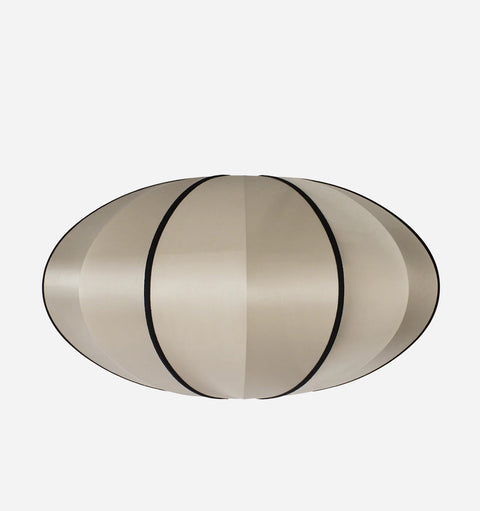 Accent Pumpkin Lamp Shade with Contrast Trim Asian Style