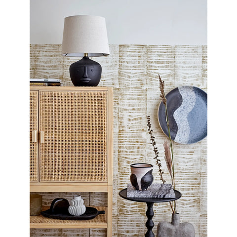 Accent Embossed Modern Drum Table Lamp