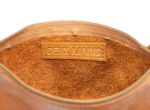 Braided Basket Weave Pouch with Zipper Closure