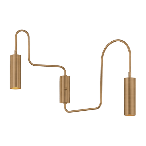 Lark Modern Patina Brass Sconce with Adjustable Multi-head Design