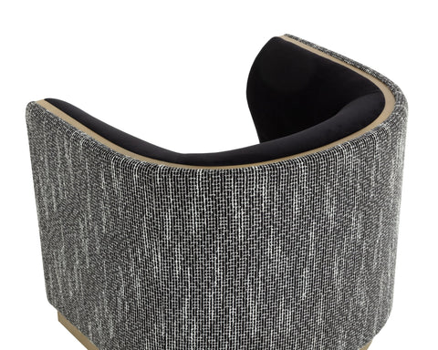 Timeless Minimalist Contemporary Barrel Armchair