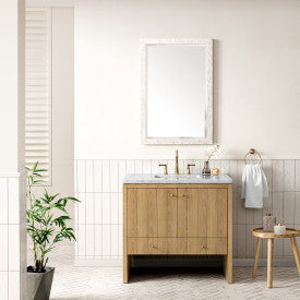 James Martin Furniture Hudson Contemporary Freestanding Bathroom Vanity