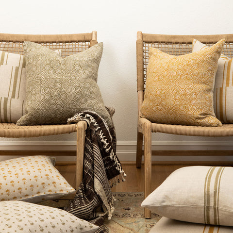 Filling Spaces Monochromatic Handcrafted Scandinavian Accent Throw Pillow - 18 x 18 - 20 x 20 - 22 x 22 - 24 x 24 - 26X 26 - 14 x 20 - 14 x 40 - 18 x 40 - 16 x 50