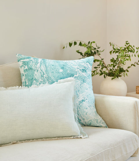 Anaya Monochromatic Scandinavian Textured Linen Accent Throw Pillow - 26X 26 - 20 x 20 - 14 x 20