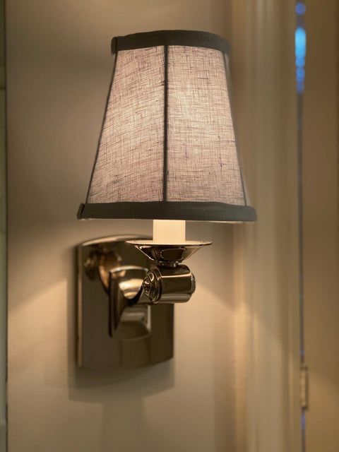 Light Blue 6” Softback Sconce - Two Shade Set