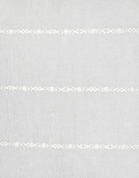 Anaya Timeless Minimalist Scandinavian Linen Soft Embroidery Accent Pillow - 20 x 20