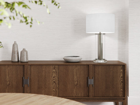 Accent Column Drum Table Lamp for Modern Spaces