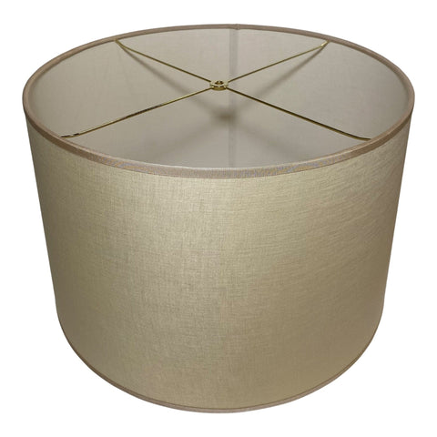 Linen Drum Hard Back - Buff With Gross Grain Trim