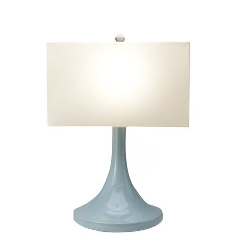 Linen Rectangle - Rolled Edge; Brass Spider (8” X 17” Top & Bottom X 10” Height)