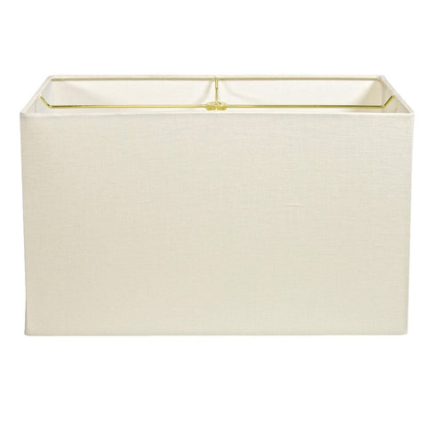Linen Rectangle - Rolled Edge; Brass Spider (8” X 17” Top & Bottom X 10” Height)