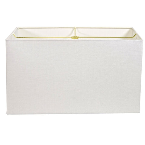 Linen Rectangle - Rolled Edge; Brass Spider (8” X 17” Top & Bottom X 10” Height)