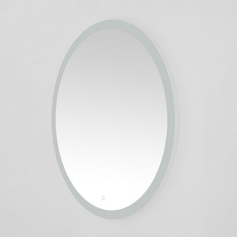 Contemporary Minimalist Round Accent Floating Wall Mirror